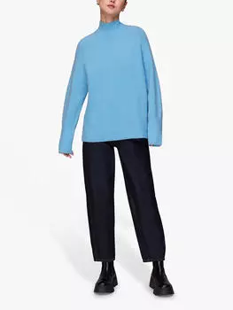 Джемпер оверсайз из смесовой шерсти Whistles, синий