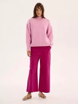 Джемпер оверсайз с напуском от clementine OMNES, розовый