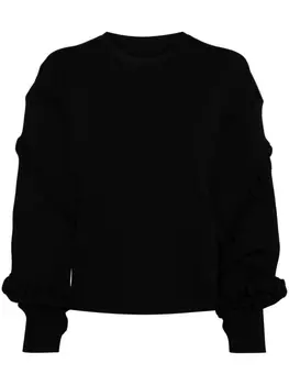 Джемпер оверсайз в рубчик JNBY, черный