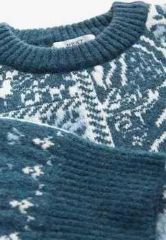 Джемпер PAISLEY JACQUARD PATTERN Next, синий