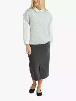 Джемпер patrisia с коротким рукавом A-VIEW, цвет Light Grey Melange