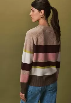 Джемпер PATTERN CREW NECK REGULAR FIT Next, коричневый