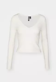 Джемпер PCJUNE Pieces, белый