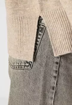 Джемпер PCMALOU ROLLNECK Pieces, серо-коричневый