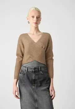 Джемпер PCNANU DRAPE Pieces, цвет Natural