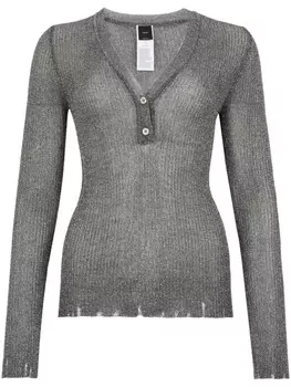 Джемпер PINKO с V-образным вырезом, серый