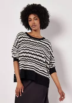 Джемпер POINTELLE STRIPE Apricot, черный