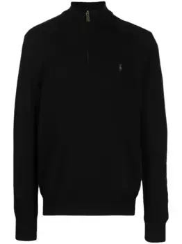 Джемпер Polo Pony с воротником на молнии POLO RALPH LAUREN, черный