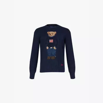 Джемпер Polo Ralph Lauren с принтом, синий