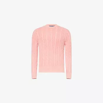 Джемпер Polo Ralph Lauren с вышитым логотипом и узором, розовый