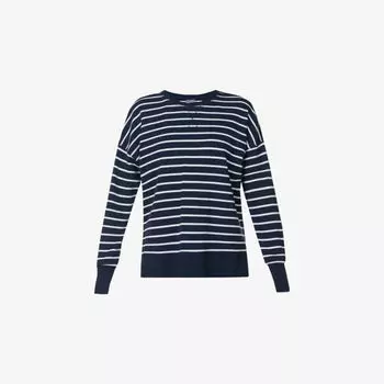 Джемпер полосатый Sweaty Betty After Class, синий