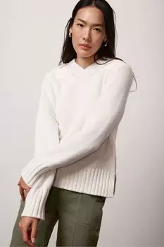 Джемпер практичной вязки Mint Velvet, белый