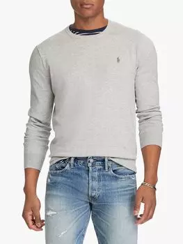 Джемпер приталенного кроя из хлопка Polo Ralph Lauren, цвет Andover Heather