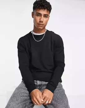 Джемпер Pull&Bear Relaxed fit, черный