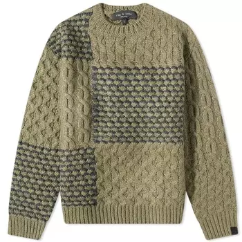 Джемпер Rag & Bone Check Crew Knit