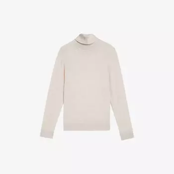 Джемпер Rainger с высоким воротником из мериносовой шерсти Ted Baker, экрю