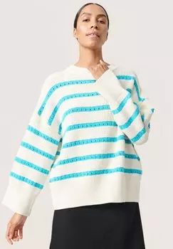Джемпер RAVALINA STRIPE Soaked in Luxury, белый