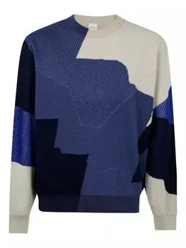 Джемпер ребристого плетения Paul Smith, синий