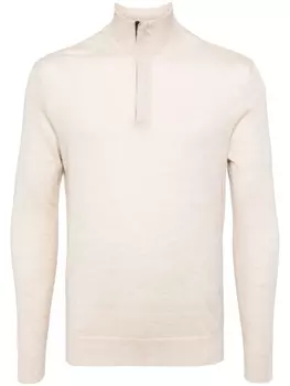 Джемпер Regent FG с воротником на молнии N.Peal, бежевый