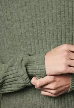 Джемпер REGULAR FIT BLEND TEXTURED CREW Next, зеленый