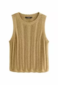 Джемпер REGULAR FIT - STITCH DETAIL SPARKLE Next, золотой