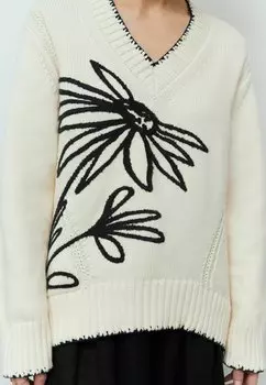 Джемпер REGULAR FIT V-NECK Next, черный