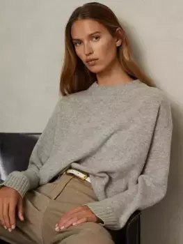 Джемпер Reiss Elena Wool Cashmere Blend Crew, цвет grey/marl