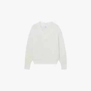 Джемпер Reiss Jenny с V-образным вырезом, белый
