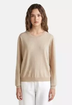 Джемпер RELAXED FIT PURE United Colors of Benetton, бежевый