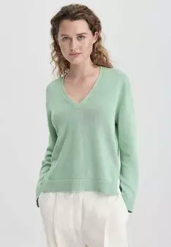 Джемпер RELAXED hessnatur, зеленый