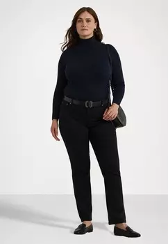 Джемпер RIB KNIT ROLL NECK JUMPER Lauren Ralph Lauren Woman, темно-синий