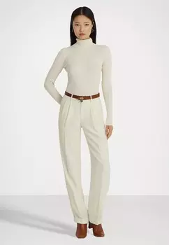 Джемпер RIB KNIT ROLL NECK JUMPER Lauren Ralph Lauren Petite, кремовый
