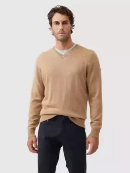 Джемпер Rodd & Gunn Phoenix New Zealand Merino V-neck, цвет cedar