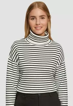 Джемпер ROLLKRAGEN MIT STRUKTUR s.Oliver, черный