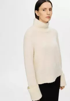 Джемпер ROLLKRAGEN Selected Femme, бежевый