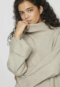 Джемпер ROLLKRAGEN VILA Petite, цвет Mottled Beige