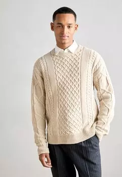 Джемпер ROUND NECK EXTRA DROPPED SHOULDER SWEATER Scotch & Soda, молочный