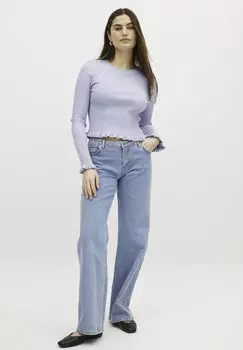 Джемпер ROUND NECK FRILL NA-KD, синий