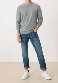 Джемпер RUNDHALS LANGARM LOGO s.Oliver, цвет Mottled Grey
