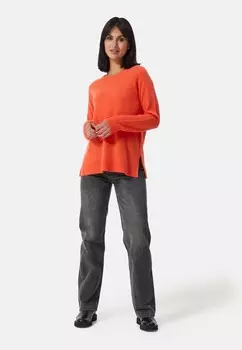 Джемпер RUNDHALS MIT SEITENSCHLITZEN CASH-MERE, оранжевый