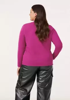 Джемпер RUNDHALS MIT TURTLENECK Samoon, розовый