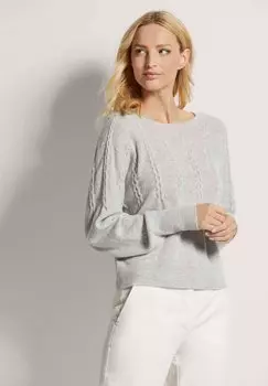 Джемпер RUNDHALS MIT ZOPFMUSTER MADELEINE, серый