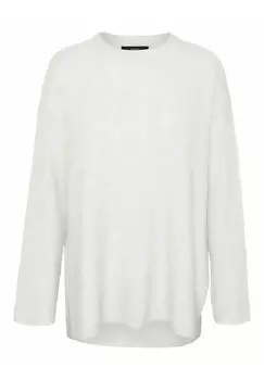 Джемпер RUNDHALS TIEF ANGESETZTE SCHULTER Vero Moda, белый