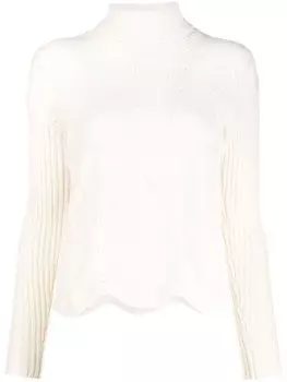 Джемпер рыхлой вязки Liska, белый