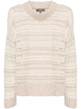 Джемпер рыхлой вязки N.Peal, бежевый