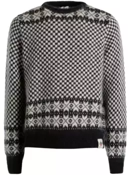 Джемпер с абстрактным узором Bally, черный