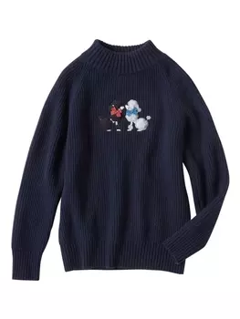 Джемпер с аппликацией Familiar, синий