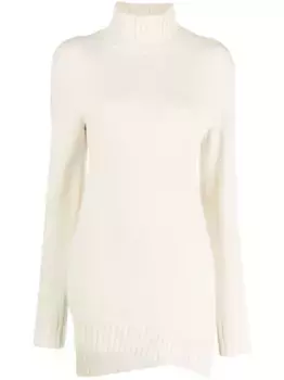 Джемпер с асимметричным подолом JIL SANDER, нейтральный