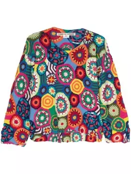 Джемпер с цветочным принтом Comme Des Garons, розовый