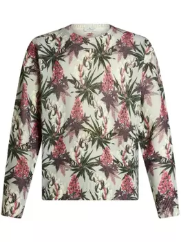 Джемпер с цветочным принтом ETRO, бежевый